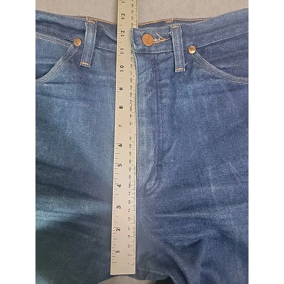 Vintage Wrangler Jeans Mens 30x28 (27x28) 936DEN Cotton Blue High Rise Rodeo USA - Picture 7 of 11